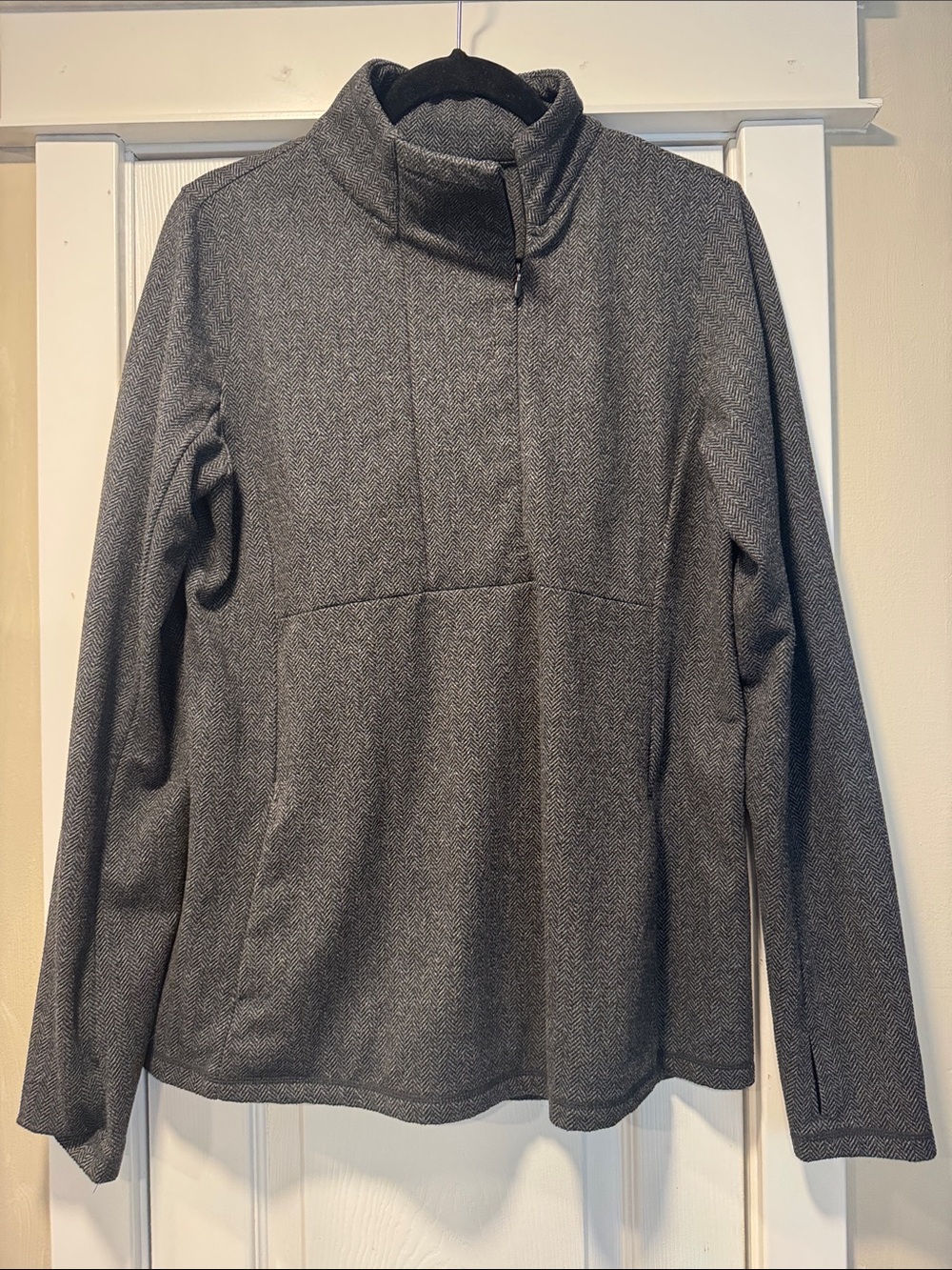 Kyodan Gray Half-Zip Cowl Neck Sweater